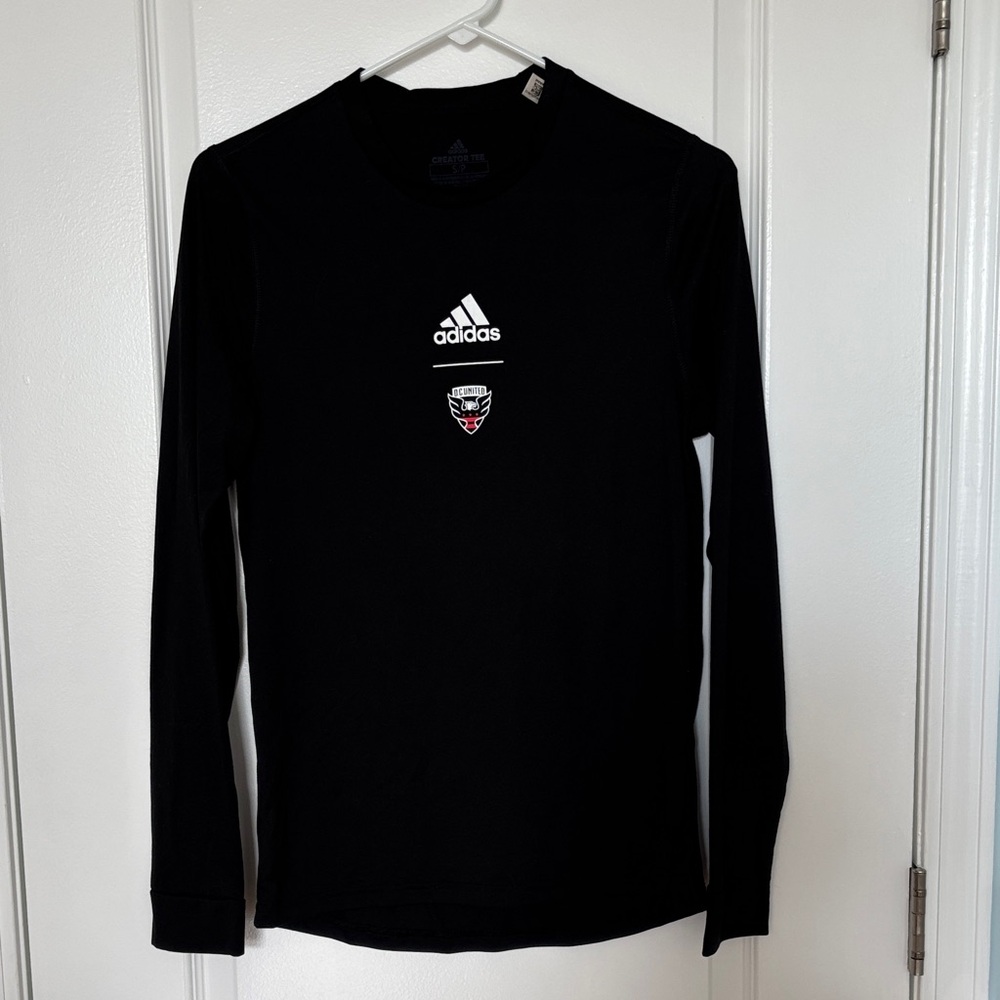 Adidas Black Long Sleeve Tee with Logo